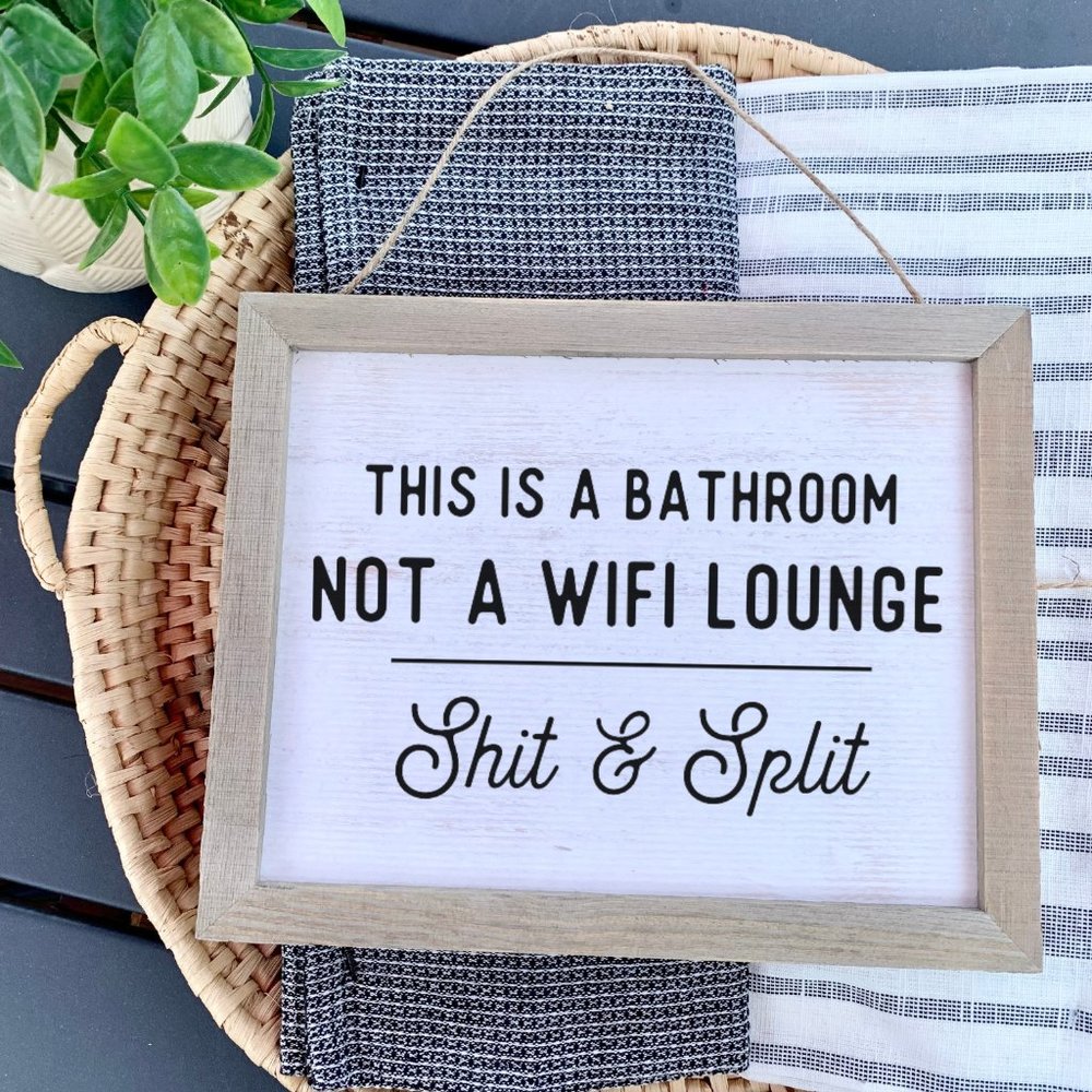 Funny Bathroom Sign